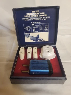 Electric Current Converter Kit 220/240V to 110/120V foreign Vintage FRANZUS CA-5 - Image 1 of 4