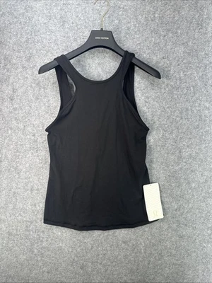Camiseta sin mangas Lululemon Athletica para mujer talla 10 negra Front Racer II Active nueva con etiquetas Foto 1 de 4