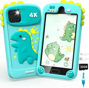 Teléfono Inteligente Niños, Pantalla Táctil 4" Doble Cámara, 24 APPs No Wi-Fi y 28 Educativos - Imagen 1 de 8