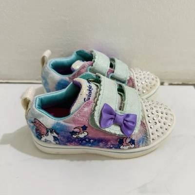 Zapatos Deportivos Sketchers Twinkle Toes Unicornios Arcos Galaxia Estrellas Talla 8 Foto 1 de 4