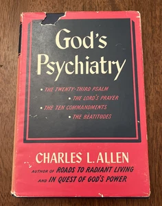 God's Psychiatry by Charles L. Allen HC & DJ 1953 *NICE *CLEAN TEXT - Picture 1 of 13