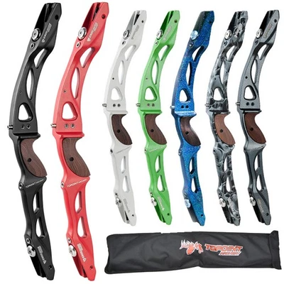 Archery 25" ILF Recurve Bow Riser Aluminum Handle RH LH Wooden Grip Shooting R10 - Image 1 of 4