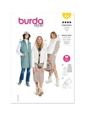 Burda Style Misses' Waistcoat/Vest & Jacket Sewing Pattern B5869 - Image 1 of 4