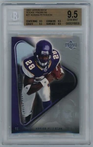 2007 Upper Deck Rookie Premiere #21 ADRIAN PETERSON BGS 9.5 True Gem - Picture 1 of 2