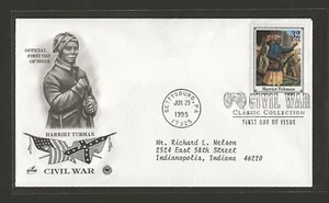 1995 US 32c Harriet Tubman FDC Civil War Cover Scott #2975 - Picture 1 of 2
