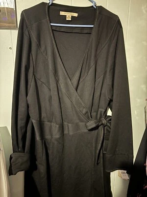 Vestido negro para mujer Jonathan Martin corbata envolvente nuevo con etiquetas talla 24 Foto 1 de 4