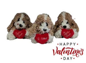 SAN VALENTINO AMORE LOVE PORTACHIAVI CANE CON CUORE IN PELUCHE 12 CM - Imagen 1 de 4