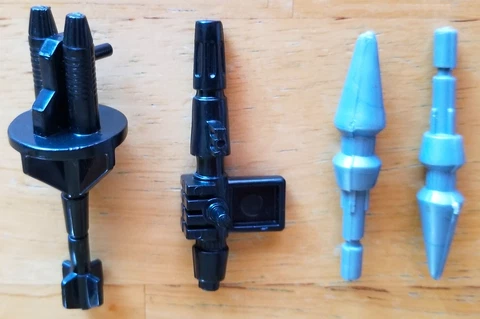 1986 Hasbro Transformers G1 Reflector PARTS Shutter Gun Lens Laser & 2 Missiles Cover