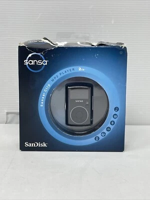 SanDisk Sansa Clip 2GB MP3 Player FM Radio Voice Recorder Clip USB NEW Open Box - Image 1 of 4