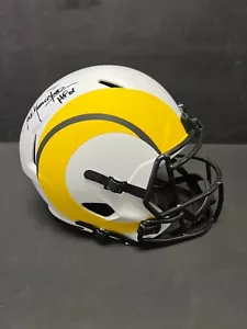 JACK YOUNGBLOOD RAMS SIGNED FULL SIZE REPLICA LUNAR HELMET - Picture 1 of 4