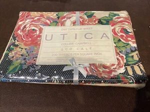 Vintage Utica Twin Sheet Highland Rose Pattern USA NEW Sealed 200TC Cotton Blend - Picture 1 of 8