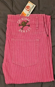 Criminal Damage Pinstripe Skinny Jeans - Picture 1 of 13