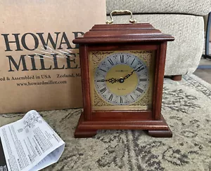 HOWARD MILLER TRADITIONAL BRACKET MEDFORD MANTLE CLOCK, CHERRY FINISH | 612-481 - Picture 1 of 20