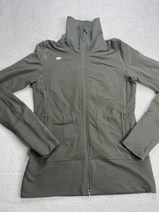 Lululemon Define Jacket Women’s Size 8 Full Zip First Release Slim Fit Black Luo - Picture 1 of 12