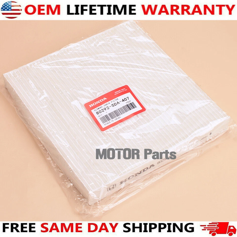 Genuine OEM Carbon Cabin Air Filter For ACURA MICRON ACCORD CIVIC 80292-SDA-407 - Image 1 of 4