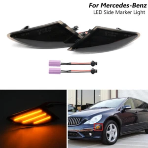 Smoked LED Side Marker Light For Mercedes W251 R-Class R320 R350 R500 R63 AMG - Picture 1 of 11