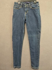 Levi’s 535 Legging Jeans Gr. 3M Skinny Stretch Mid Rise Blau Verwaschene Waschung - Bild 1 von 12