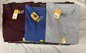 *LOT OF 3*NWT* 3XL Long Sleeve Carhartt Men’s Multipack Shirts - Picture 1 of 7