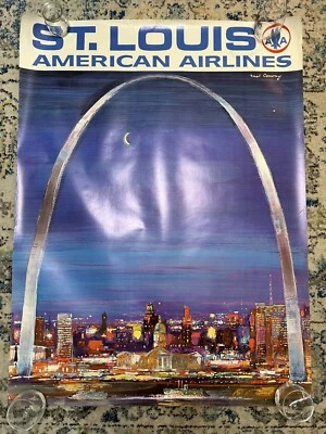 Póster original de American Airlines St. Louis - Fred Conway Foto 1 de 4