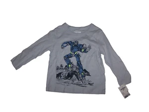 OshKosh B'Gosh Boys Shirt Long Sleeve with Robot Size 2T NWT - Picture 1 of 2