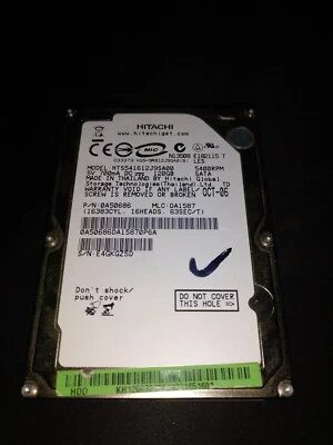 Disco Duro SATA Hitachi 120GB 2,5" 5400RPM Probado 100% (85) - Imagen 1 de 2