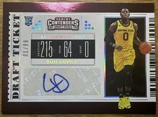 Lugentz Dort RC AUTO 2019-20 Panini Contenders Draft Picks DRAFT TICKET #d /99