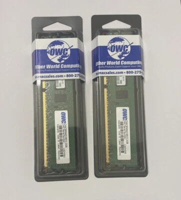 OWC Memory DDR3 ECC for Mac 2 Pack, 4 GB, (2x2GB) PC8500 ECC 1066MHZ DIMM - Image 1 of 3