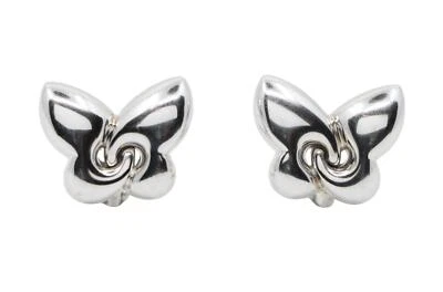 Brinco borboleta ouro branco 18K Bulgari Farfalle - Imagem 1 de 4