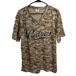 SAN DIEGO PADRES Size XL DESERT CAMO PROMO ANDREW CASHNER #34 Jersey Shirt - Picture 1 of 6