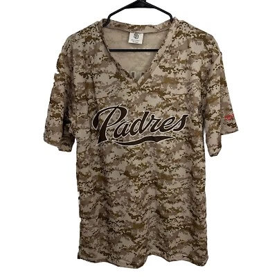 SAN DIEGO PADRES Size XL DESERT CAMO PROMO ANDREW CASHNER #34 Jersey Shirt - Image 1 of 4
