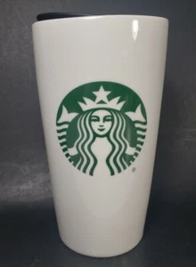 Starbucks 12 oz Coffee Mug Ceramic Travel Cup Mermaid Siren Tumbler & Lid 2021 - Picture 1 of 11
