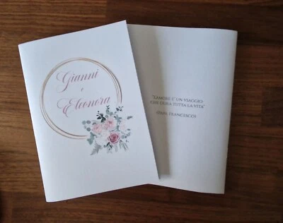 Libretti messa o civili per matrimonio e nozze, personalizzabili - Immagine 1 di 4