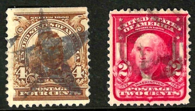 Sc #303 #319 STAR Fancy Cancels  US 79F13 - Image 1 of 3