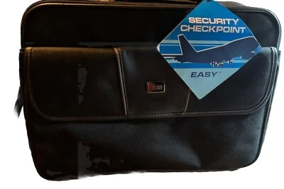 Bolsa de transporte Icon para punto de control de seguridad para computadora portátil 16” x 12” x 5” se adapta a la mayoría de las computadoras portátiles 15,4 Foto 1 de 4