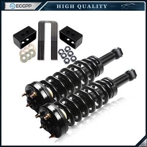 Front Complete Struts & 2" Rear Leveling Lift Kit 2WD Fits 2009-2013 Ford F-150 - Picture 1 of 5
