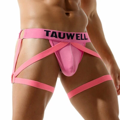 Sexy Men's Suspender Strap Jockstrap Underwear Hipsters Lifting Pouch Underpants - Image 1 of 4