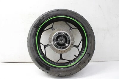 2014 Kawasaki Ninja EX300 BENT Rear Wheel Rim Tire 13-17 - Image 1 of 4