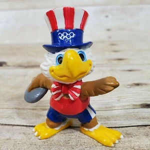 1980/81 L.A. Olympic Com 2” PVC Eagle Figure W. Berrie Co. Discus Mascot Sam - Picture 1 of 12