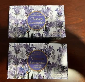 Paquete de 2 jabones en barra con aroma a lavanda toscana Saponificio ~ 10,5 oz cada uno - Imagen 1 de 2
