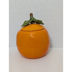 Vintage California Originals Pottery Orange Fruit Cookie Jar Torrence USA - Picture 1 of 9