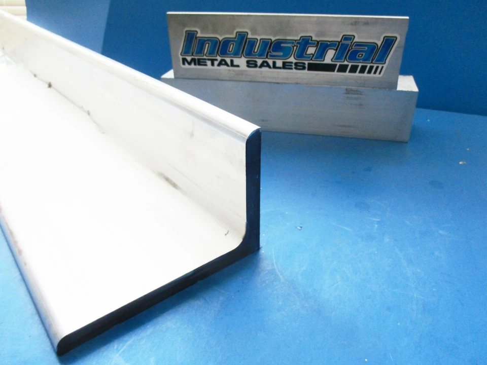 4" x 6" x 12"-Long x 1/2" Thick 6061Aluminum Angle 4" x 6" x .500" Angle  - Image 1 of 1