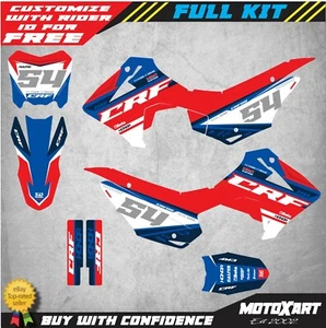 Custom Graphics, Full Kit For Honda CRF 110 2013 - 2018 FIERCE STYLE Stickers - Picture 1 of 6