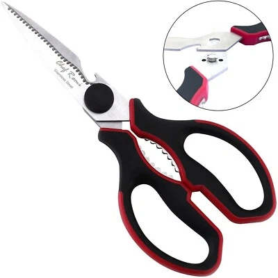 Kitchen Scissors for Meat Fish Plants | Serrated Detachable Shears & Nut Cracker - Image 1 of 4