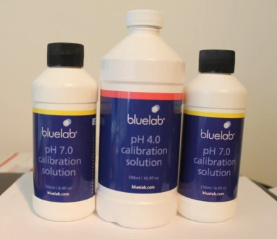Solución de calibración de pH Bluelab - 500 ml - Paquete combinado de líquidos de pH 4,0 y pH 7,0 Foto 1 de 3