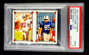 1987 Topps Stickers #65 #215 Dwight Clark / Matt Bouza PSA 9 *Only 2 Higher*