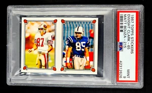 1987 Topps Stickers #65 #215 Dwight Clark / Matt Bouza PSA 9 *Only 2 Higher* - Picture 1 of 11