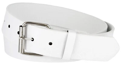 B570 Cinturón de Cuero Clásico Informal Jean Cinturón con Hebilla de Rodillo 1 1/2" de Ancho Foto 1 de 2