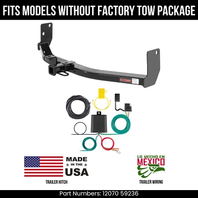 Enganche de remolque para Cadillac SRX 10-16 con cableado de 4 pines sin cableado de remolque original Curt 3,5 k Foto 1 de 3