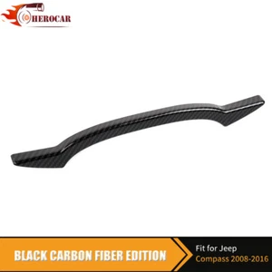 Cubierta de ajuste de caja de instrumentos medidor de tablero de instrumentos de fibra de carbono para Jeep Compass 2008-16 - Imagen 1 de 8