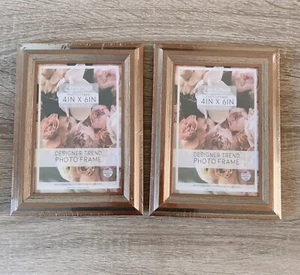 Photo frame -Picture frame - Table Top -Wall Mounting - 4"X6" - Pack 2 (#74735C) - Picture 1 of 5